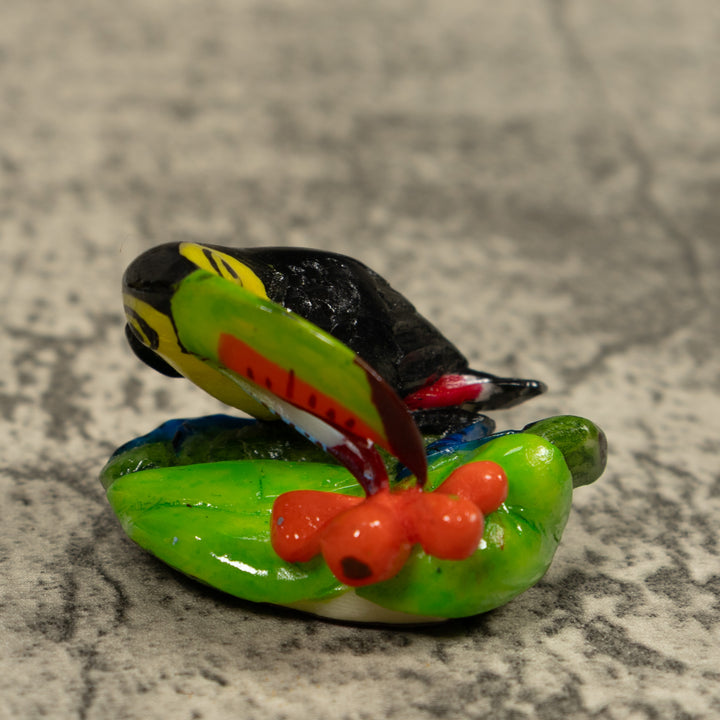 Toucan Parrot Bird Tagua Carving