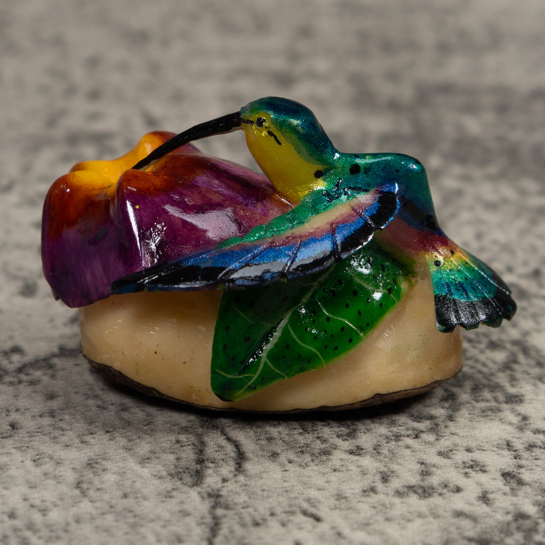 Hummingbird Tagua Carving