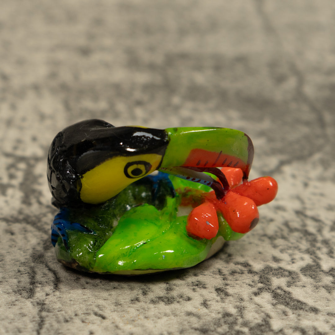 Toucan Parrot Bird Tagua Carving