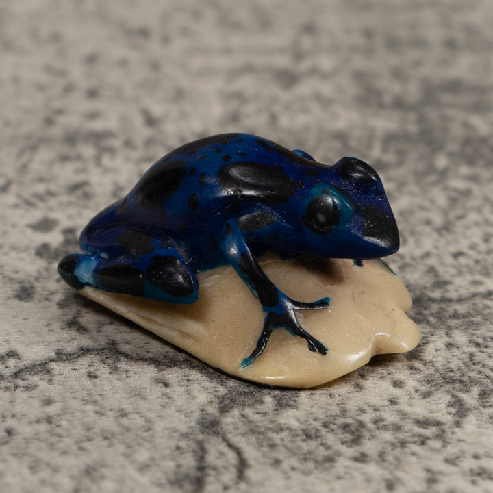 Blue Poison Dart Frog Tagua Carving
