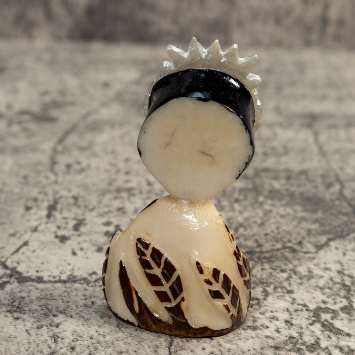 Harpy Eagle On Pedestal Tagua Carving