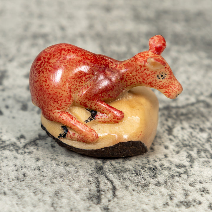 Rainforest Doe Deer Tagua Carving