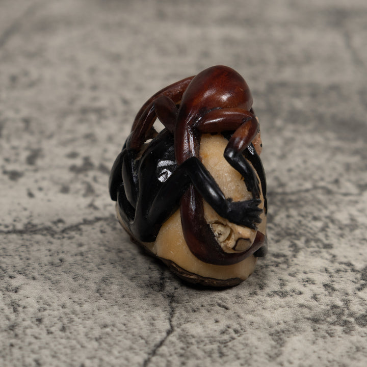 Double Monkey Tagua Carving