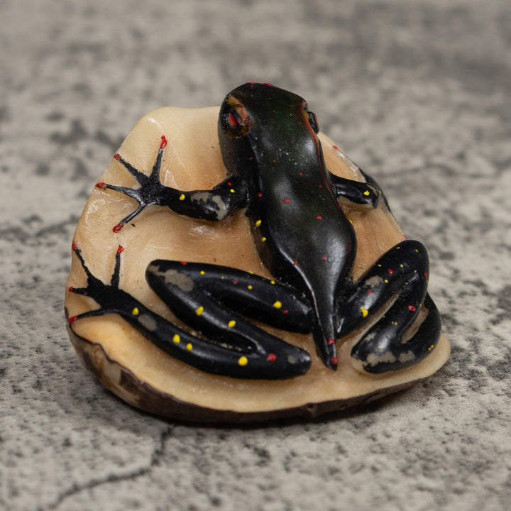 Vintage Poison Dart Frog Tagua Carving