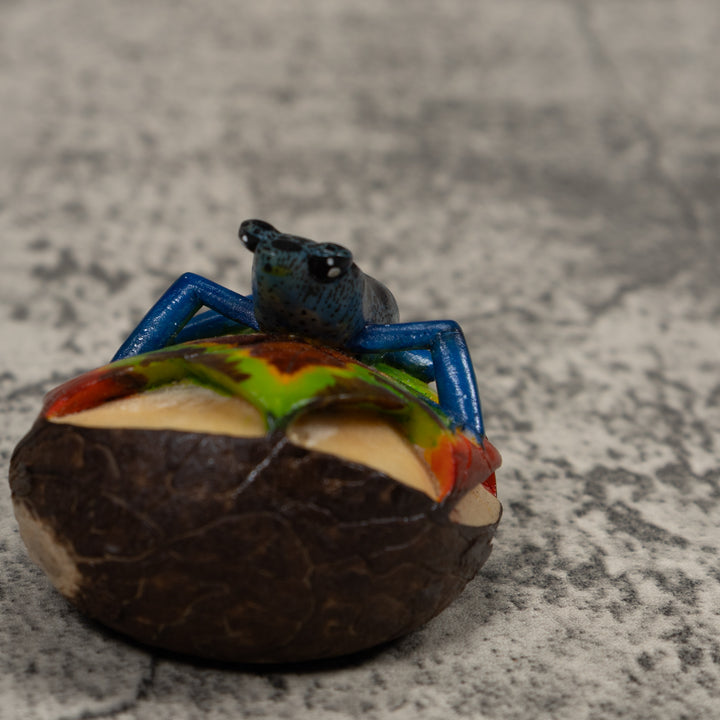 Blue Poison Dart Frog Tagua Carving