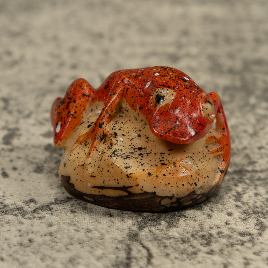Vintage Frog Tagua Carving