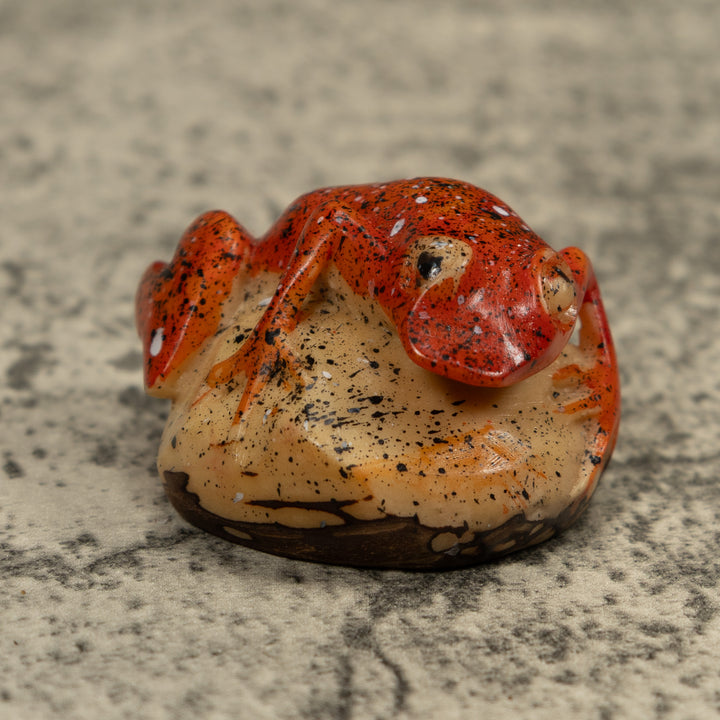 Vintage Frog Tagua Carving