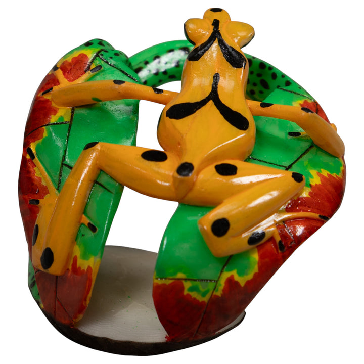 Golden Frog Tagua Carving