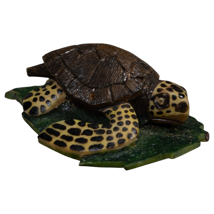 Brown And Yellow Sea Turtle Tagua Carving