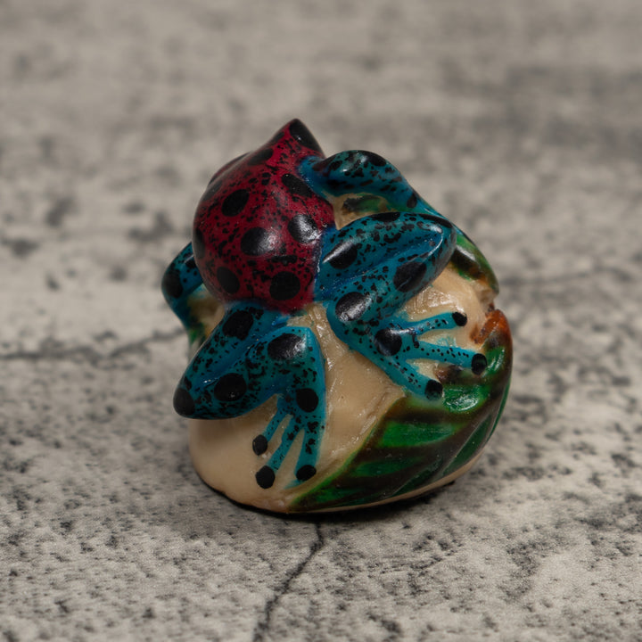 Vintage Poison Dart Frog Tagua Carving