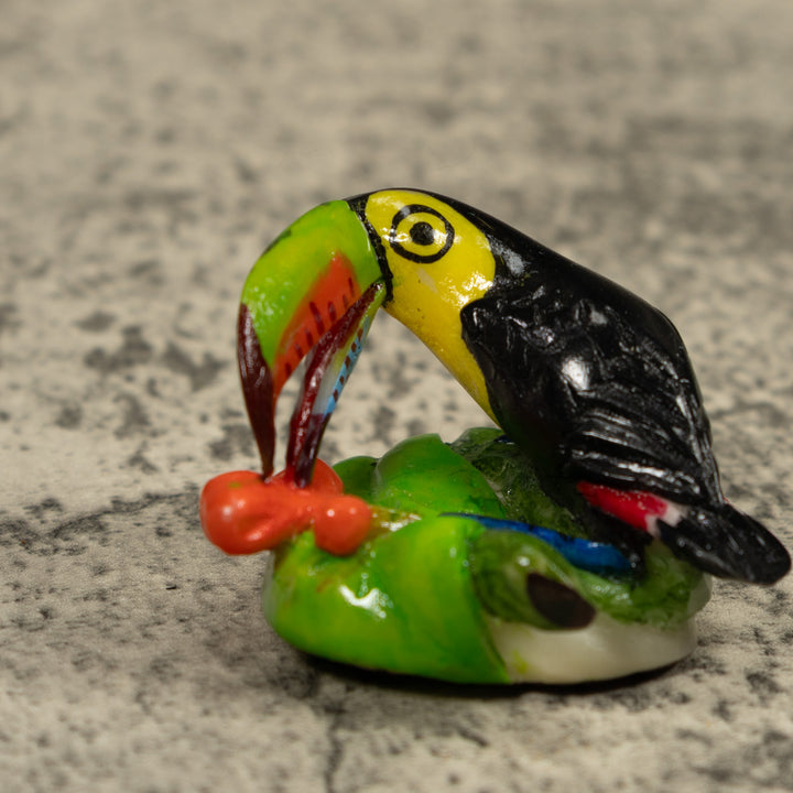 Toucan Parrot Bird Tagua Carving