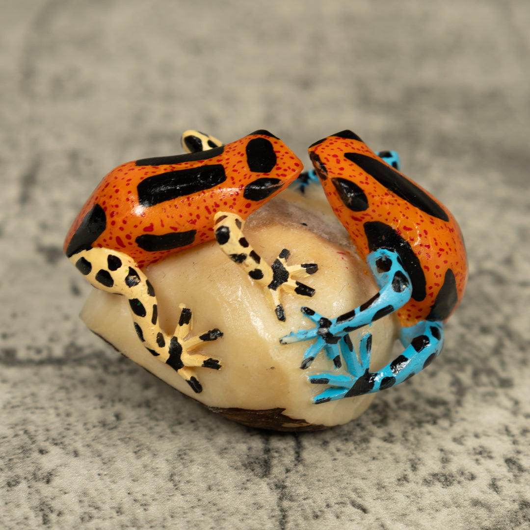 Double Poison Dart Frog Tagua Carving