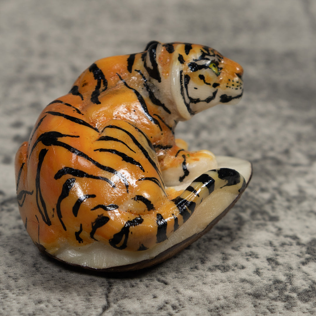 Bengal Tiger Tagua Carving