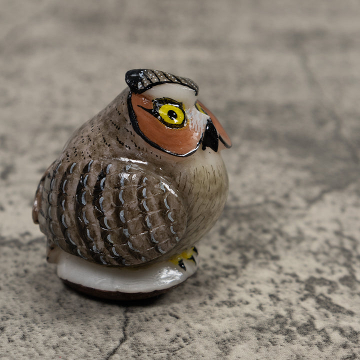 Owl Bird Tagua Carving