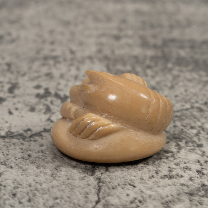 Vintage White Shrimp Tagua Carving