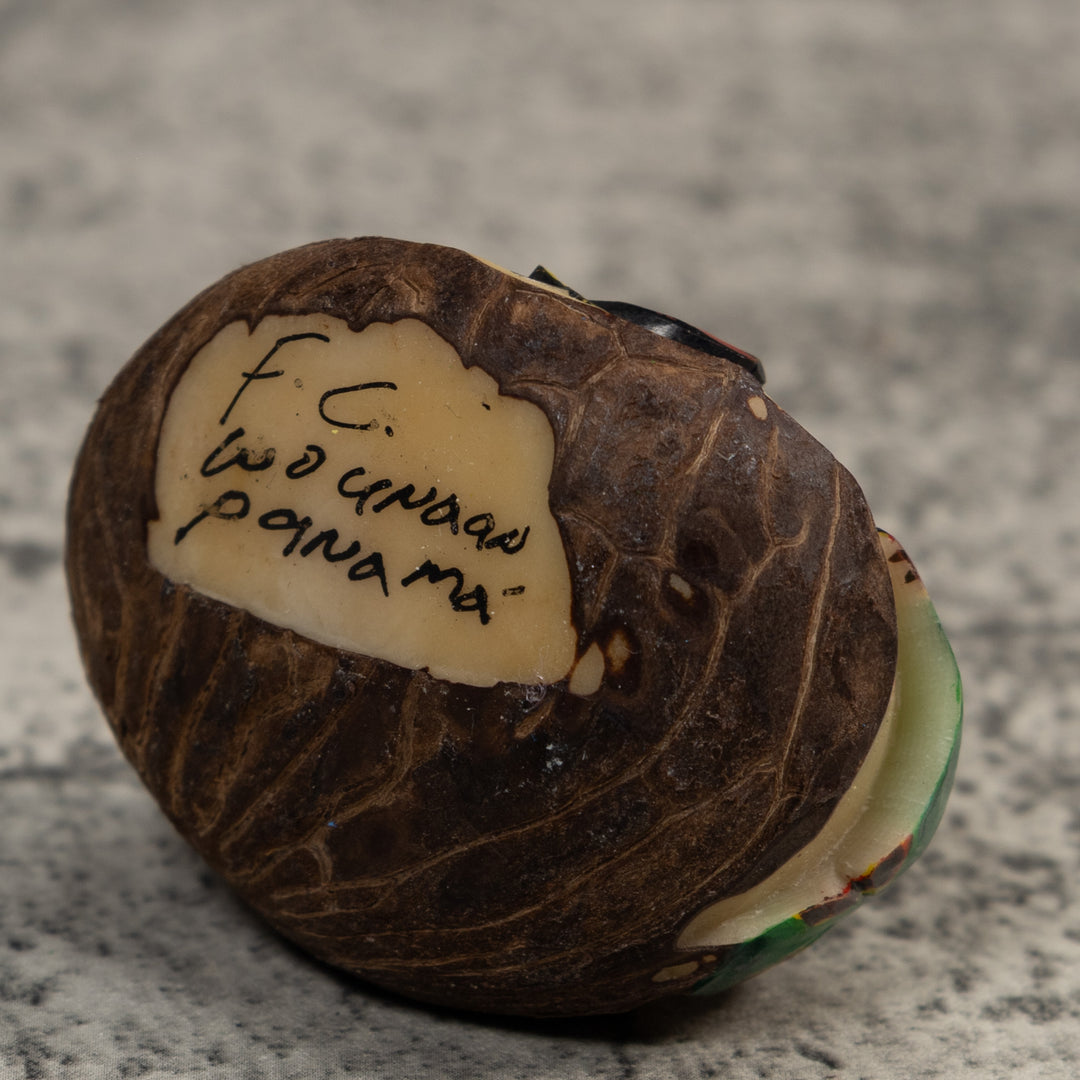 Red Yellow And Black Poison Dart Frog Tagua Carving