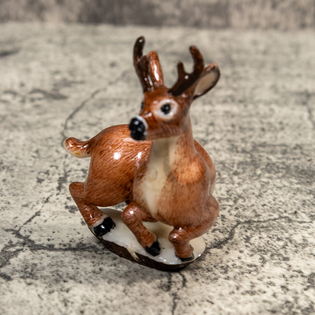 Rainforest Deer With Antlers Tagua Carving