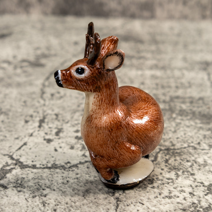 Rainforest Deer With Antlers Tagua Carving