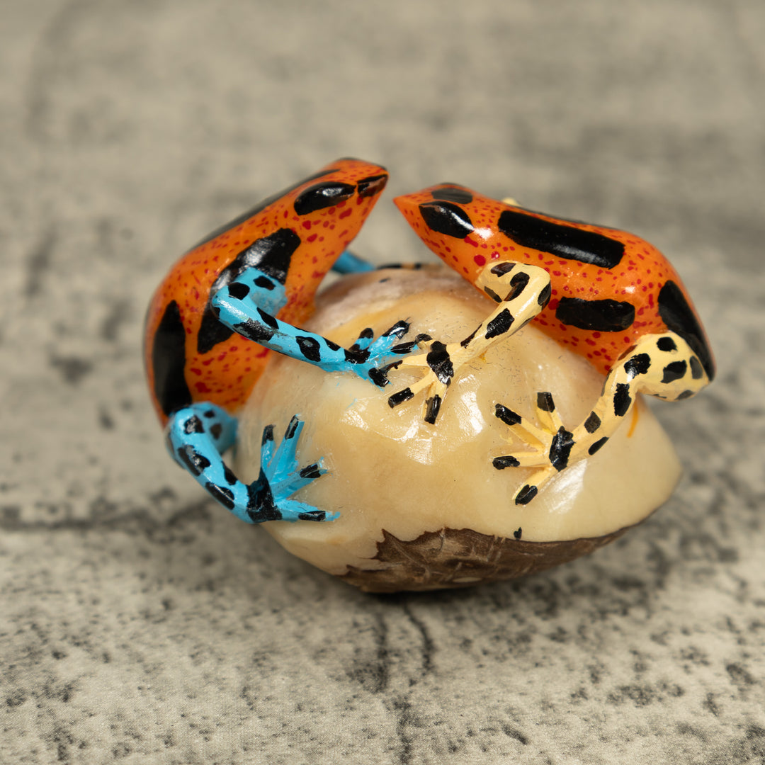 Double Poison Dart Frog Tagua Carving