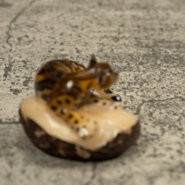 Jaguar Cat Tagua Carving