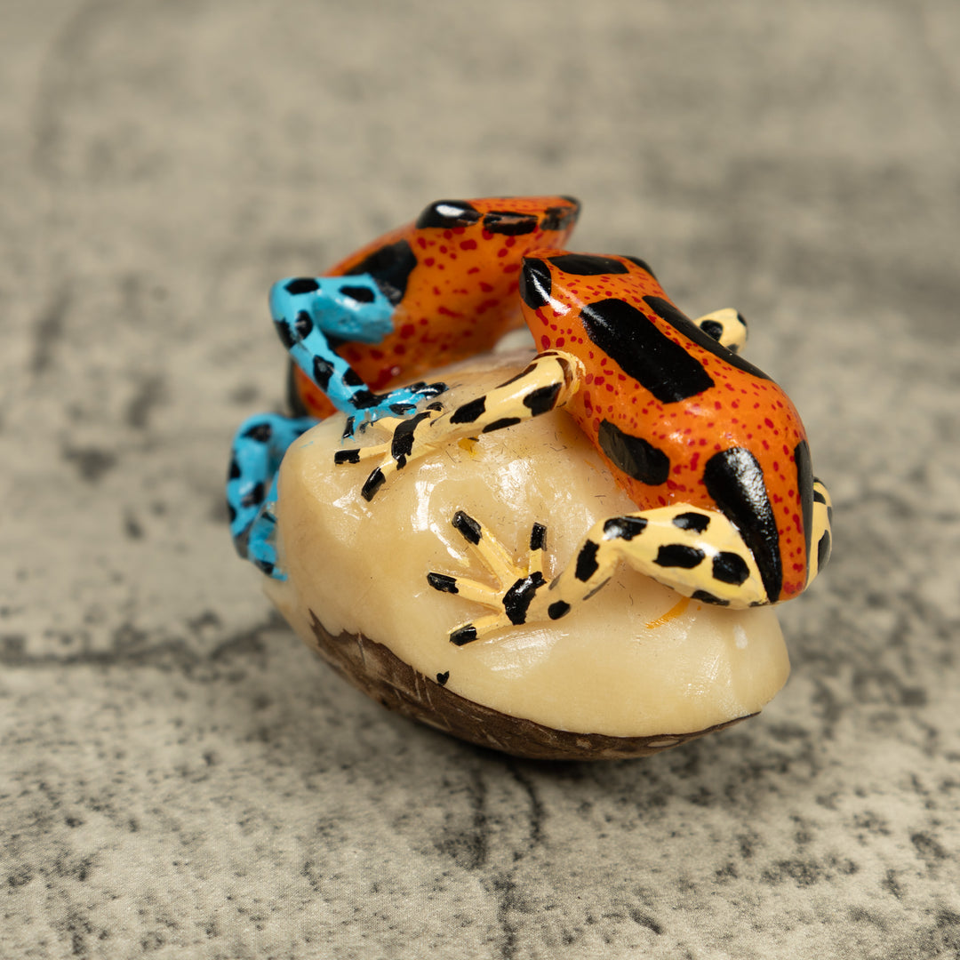 Double Poison Dart Frog Tagua Carving