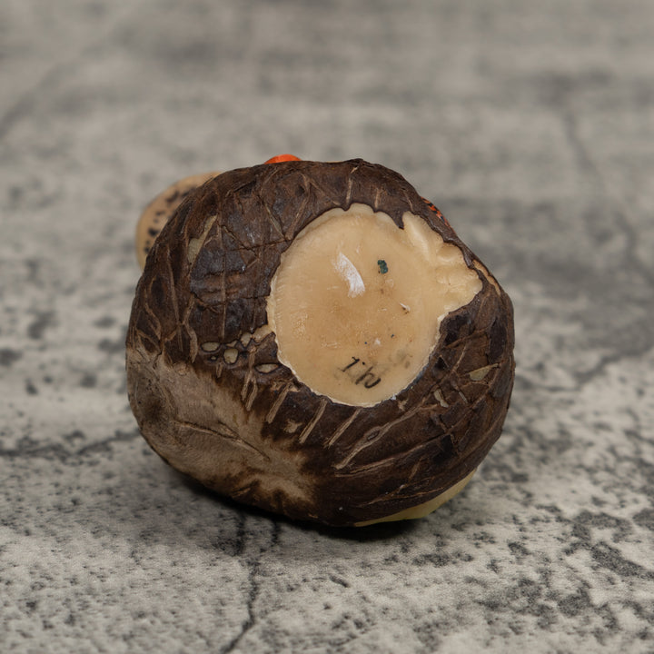 Poison Dart Frog With Mushroom Tagua Carving