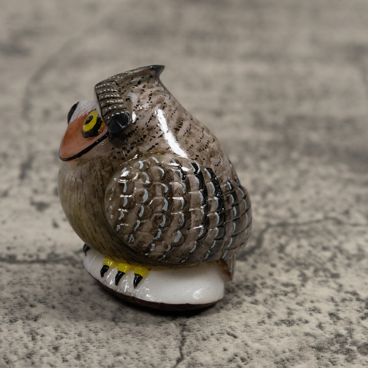 Owl Bird Tagua Carving