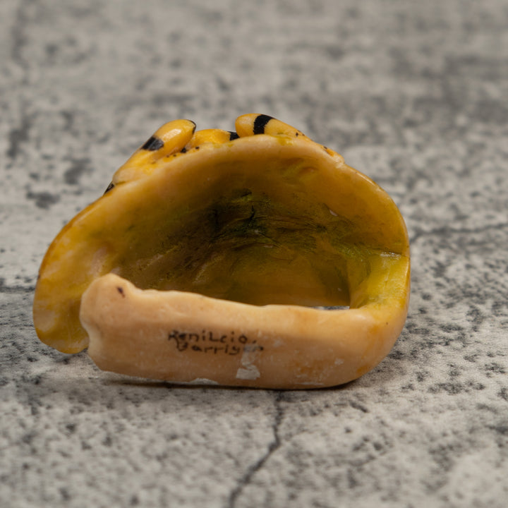 Vintage Golden Frog Tagua Carving