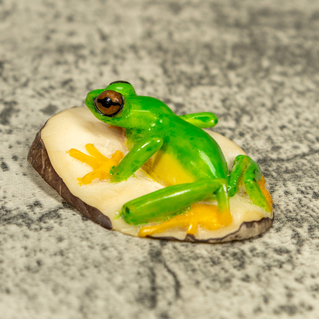 Red-Eye Tree Frog Tagua Carving