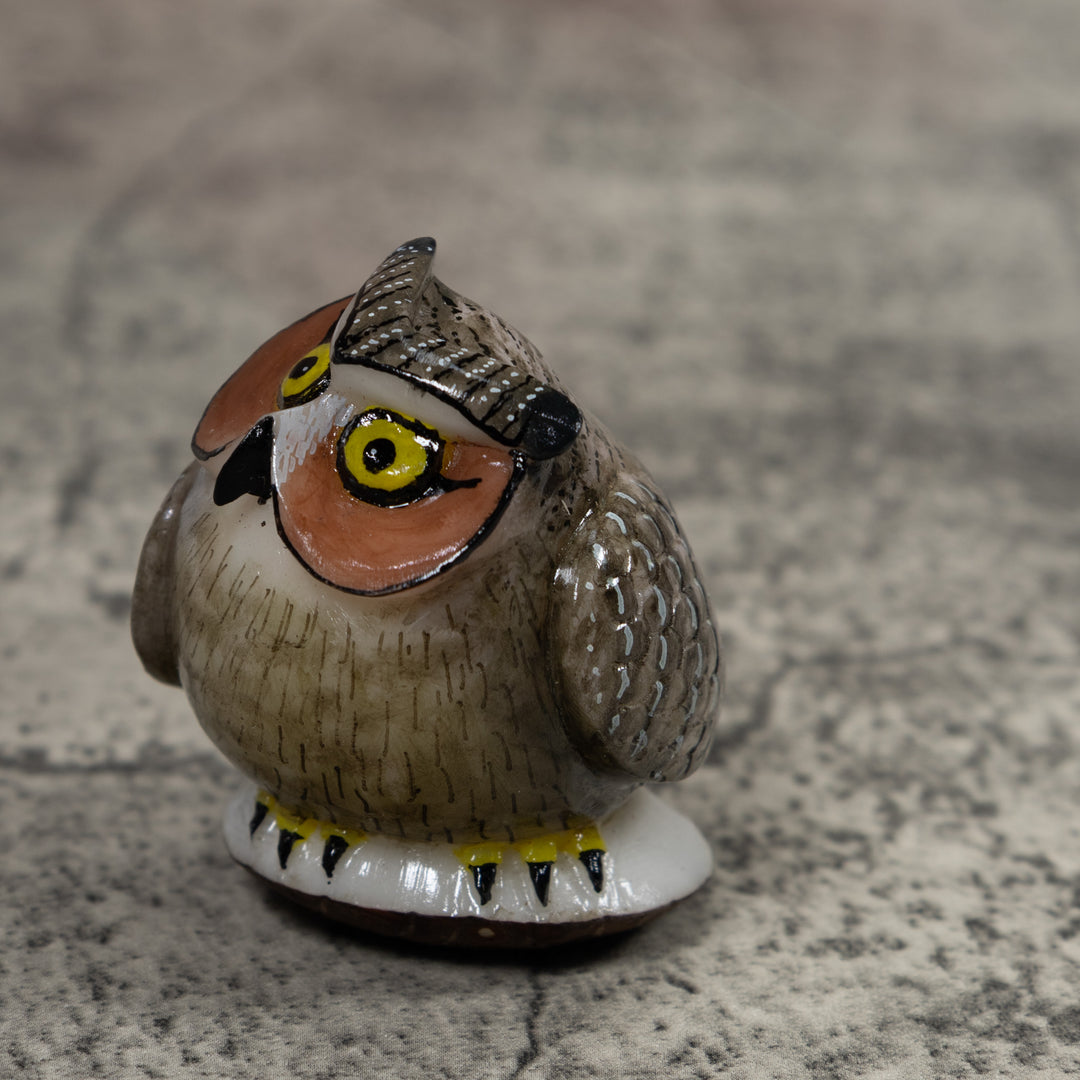 Owl Bird Tagua Carving
