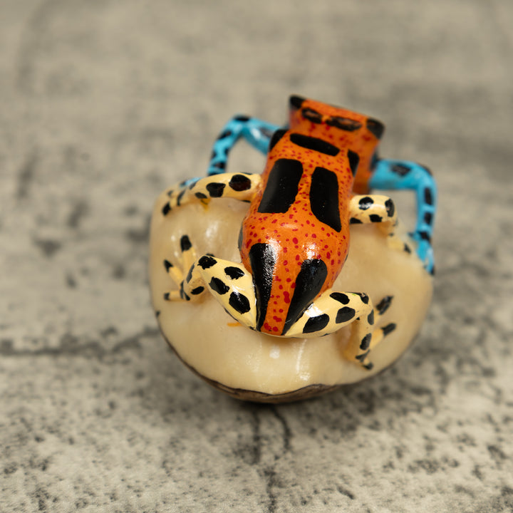 Double Poison Dart Frog Tagua Carving