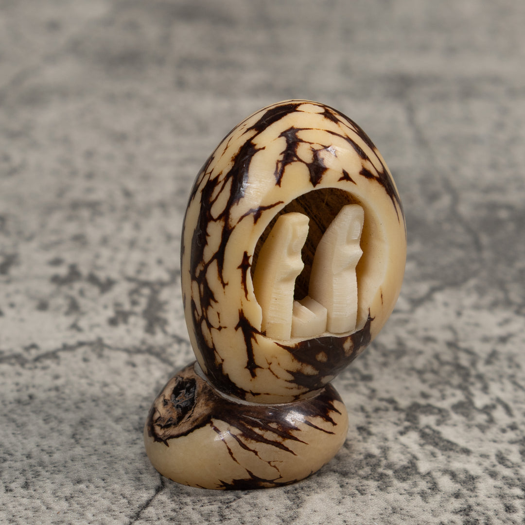 Christmas Creche Tagua Carving