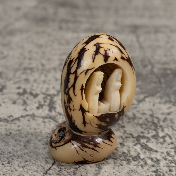 Christmas Creche Tagua Carving