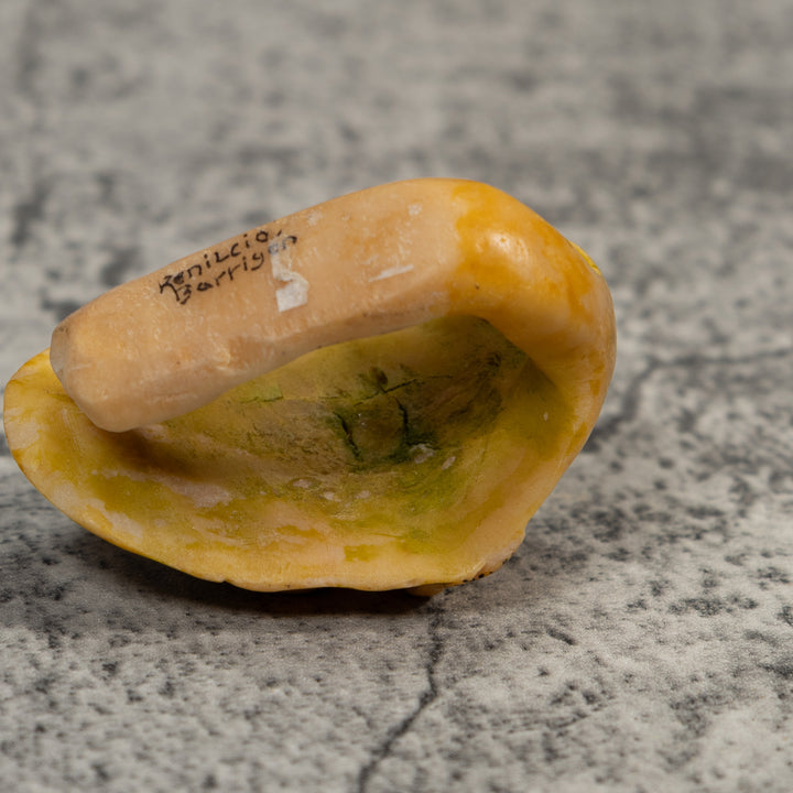 Vintage Golden Frog Tagua Carving