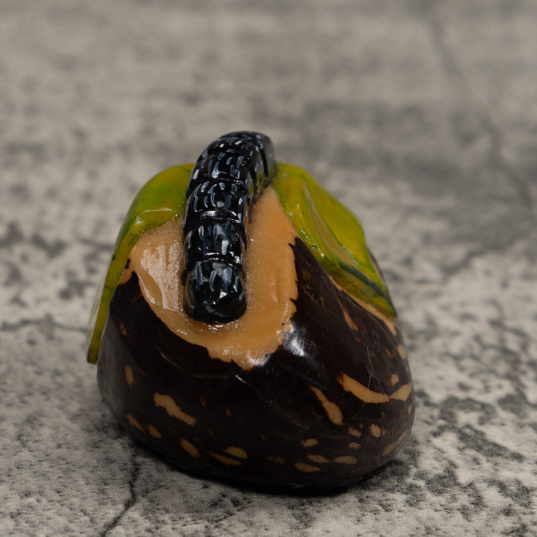 Caterpillar Tagua Carving
