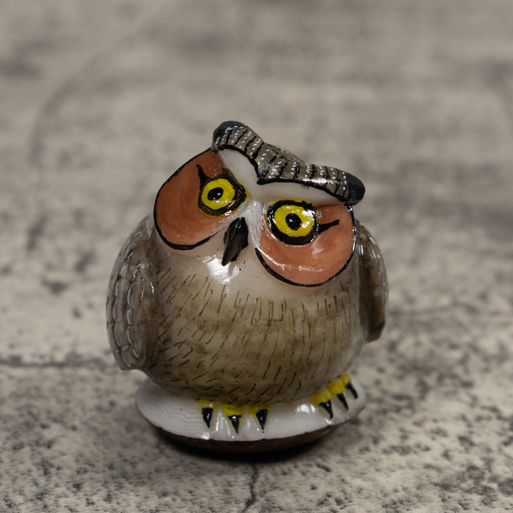 Owl Bird Tagua Carving