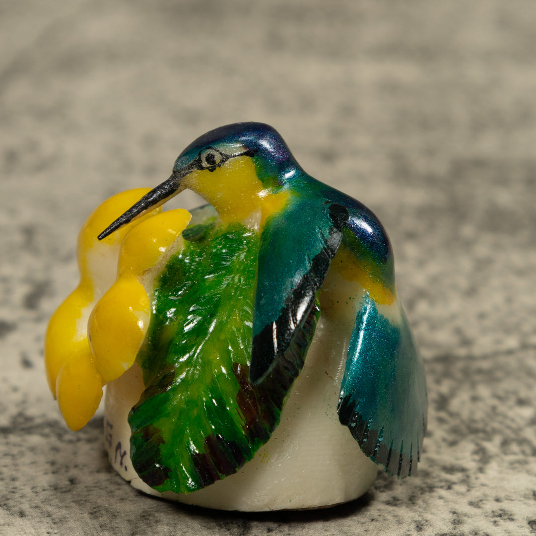 Hummingbird Tagua Carving