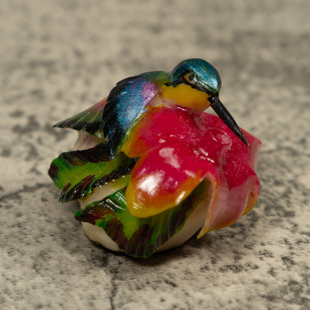Hummingbird Tagua Carving