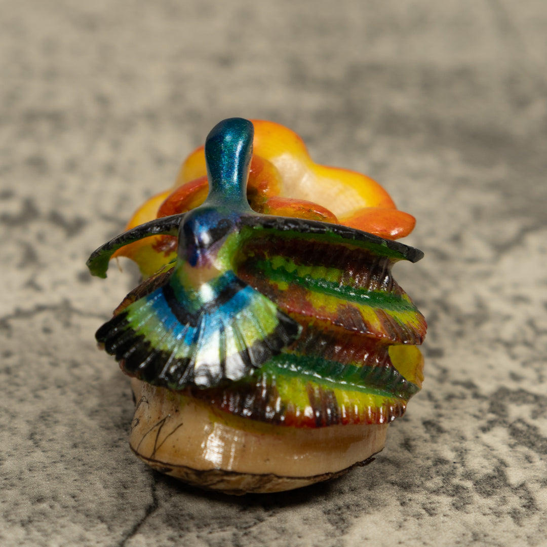 Hummingbird Tagua Carving