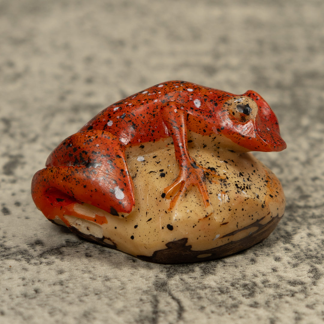 Vintage Frog Tagua Carving
