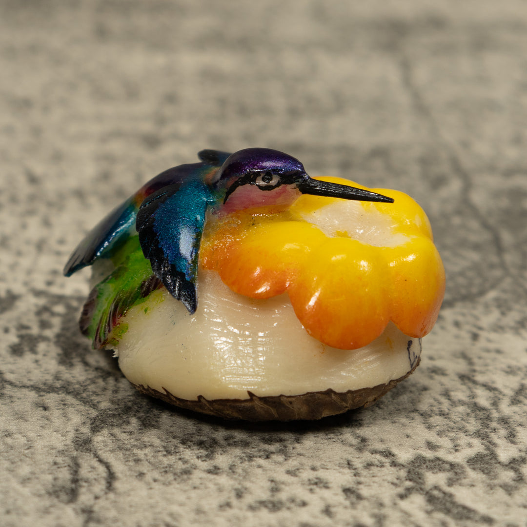 Hummingbird Tagua Carving
