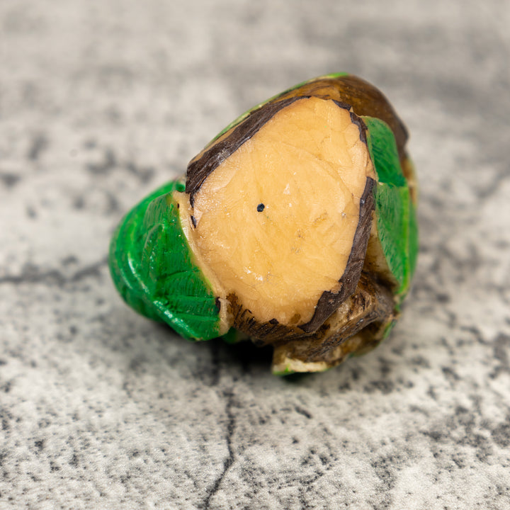 Green Parrot Bird Tagua Carving