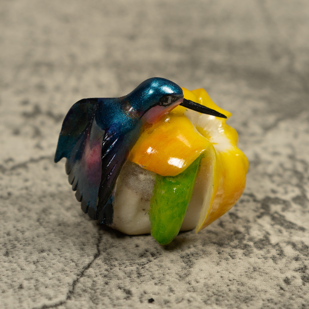 Hummingbird Tagua Carving