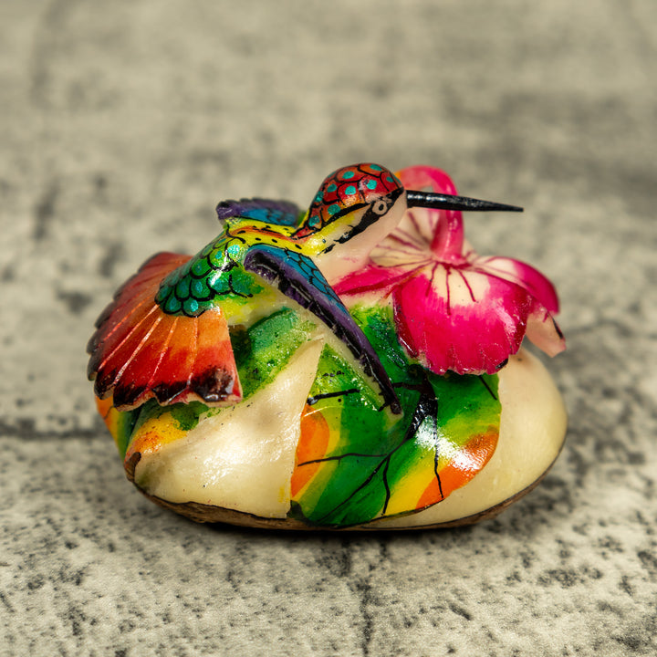 Hummingbird Tagua Carving