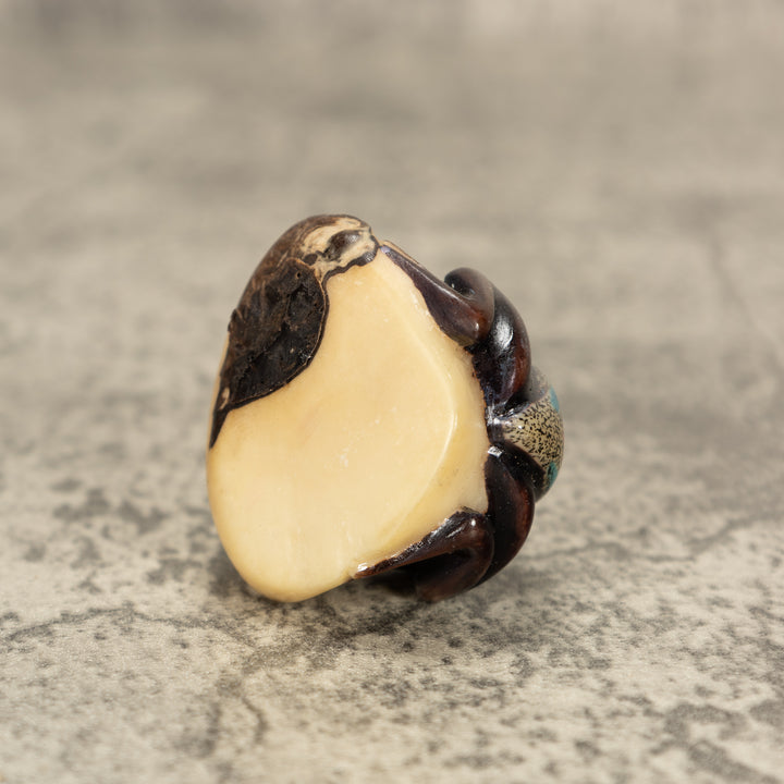 Poison Dart Frog Tagua Nut Carving