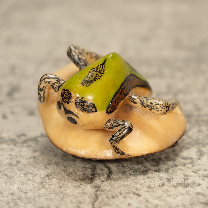 Green Bug Insect Tagua Nut Carving
