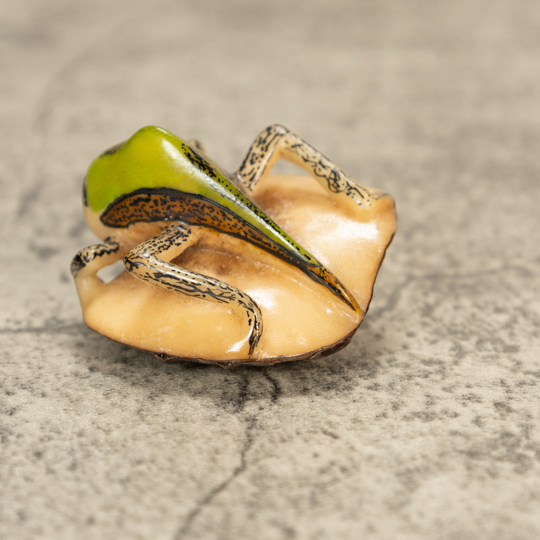 Green Bug Insect Tagua Nut Carving