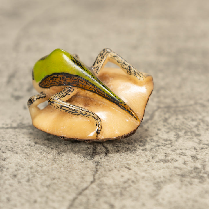 Green Bug Insect Tagua Nut Carving