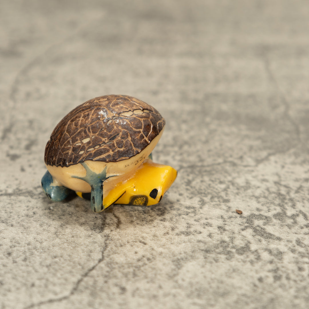 Poison Dart Frog Tagua Nut Carving