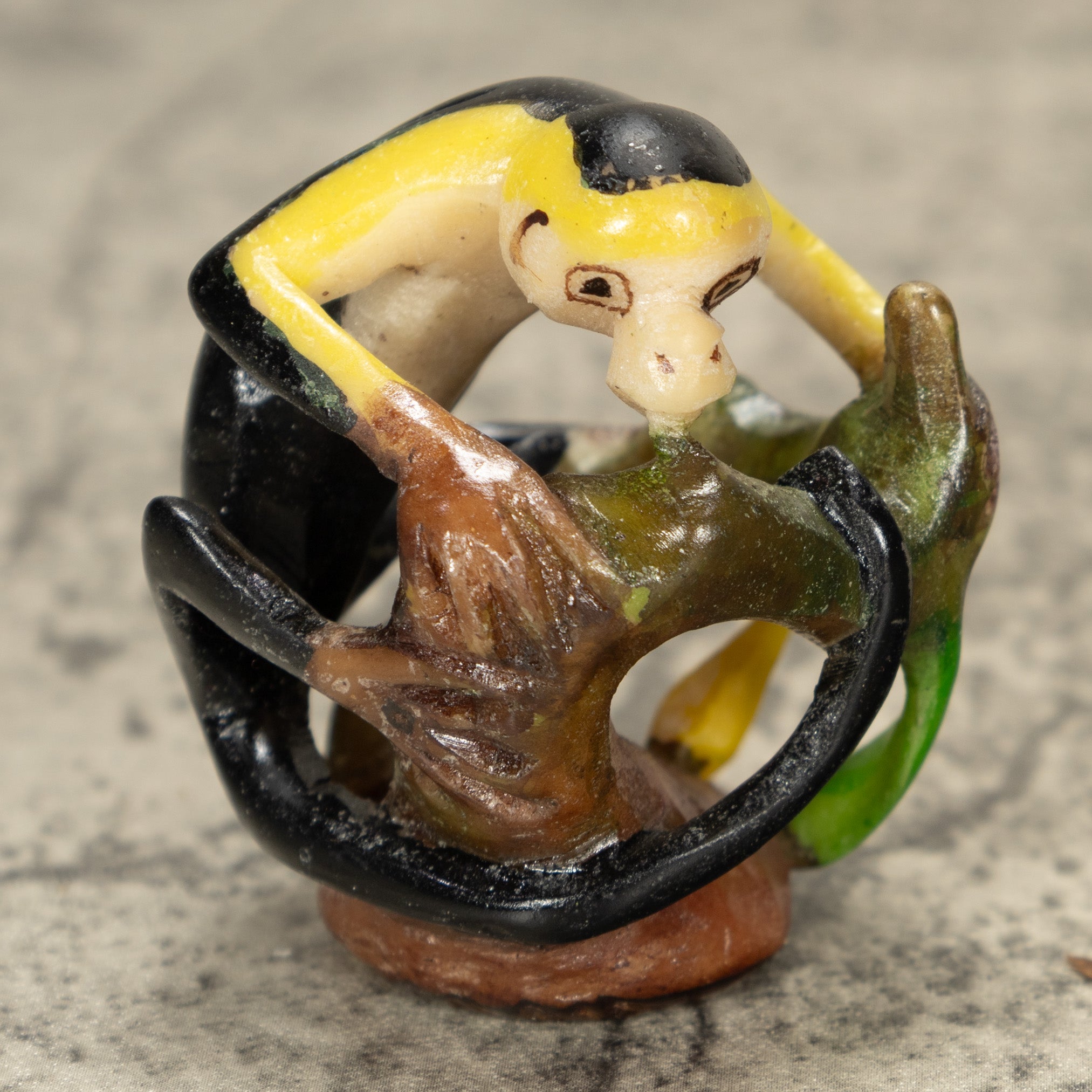 White Face Monkey Tagua Nut Carving